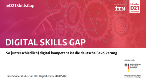 Cover der Studie Digital Skills Gap im Querformat