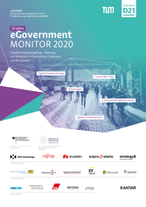 Cover der Studie eGovernment MONITOR 2020