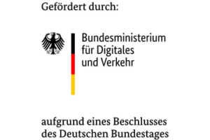 Gefördert durch: bundesminsiterium für Digitales und Vcerkehr, aufgrund eines Beschlusses des Deutschen Bundestags