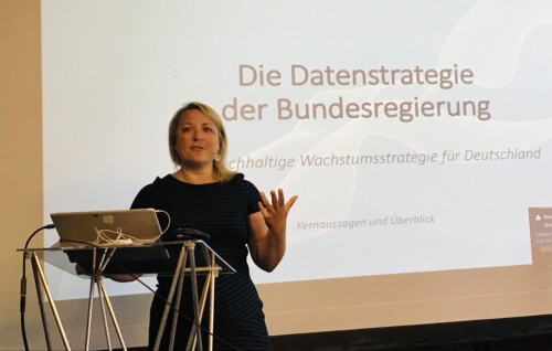 Kirsten Rulf, Bundeskanzleramt stellt den aktuellen Stand zur Datenstrategie der Regierung vor